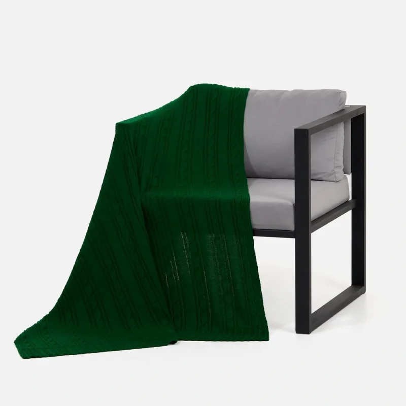 Плед Remitti, глубокий зеленый 110x170 см