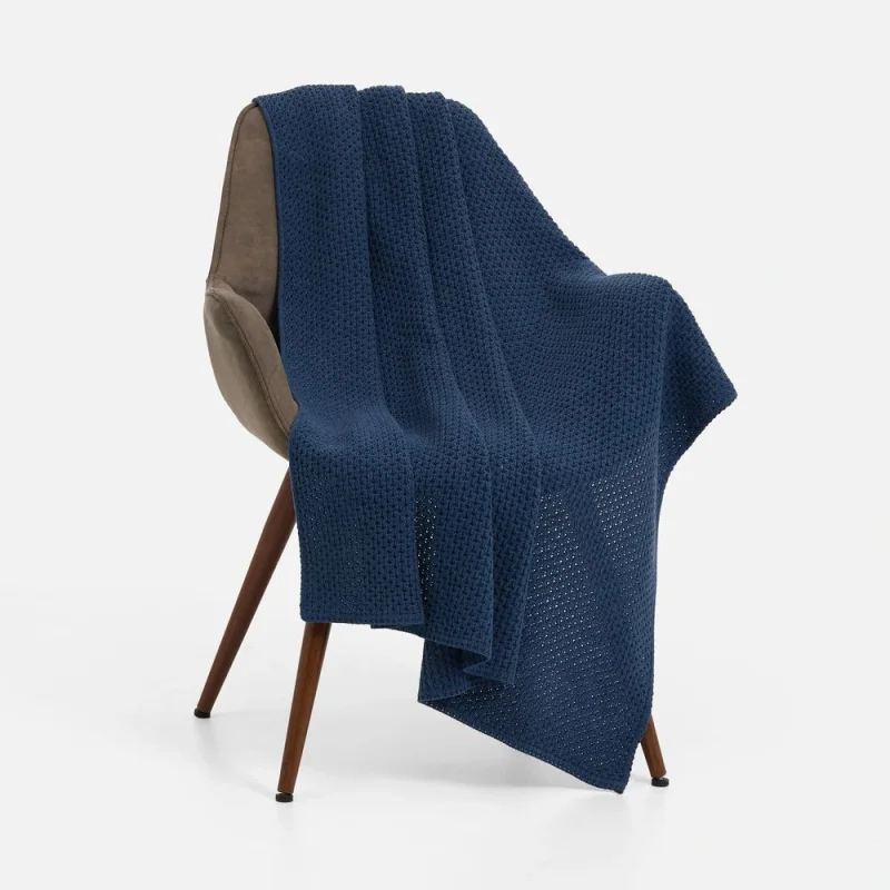 Плед Serenita, синий (джинс) 110х170 см