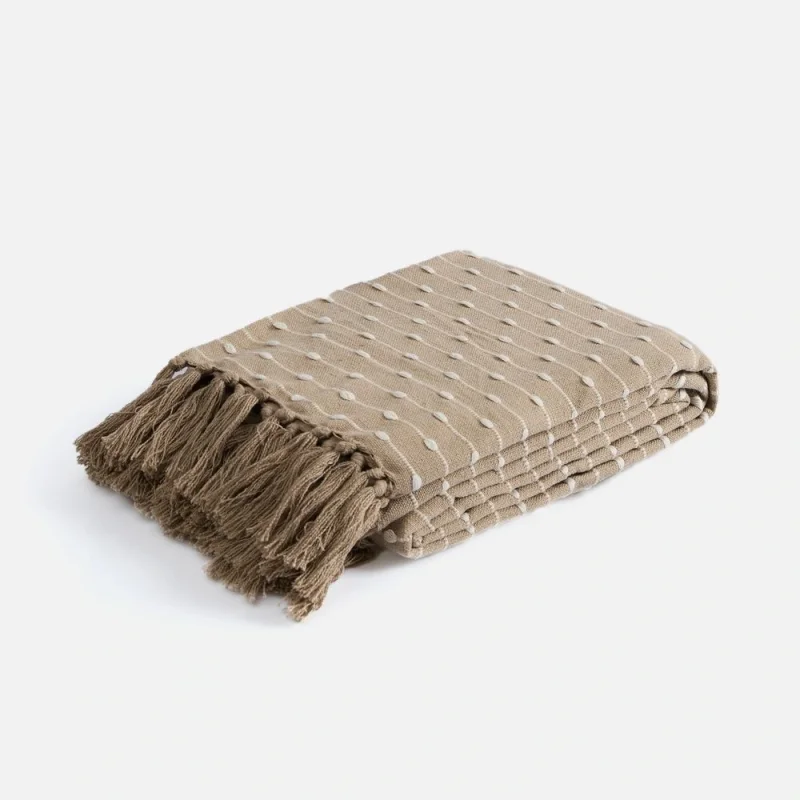 Плед Shimla, бежевый 130x160 см