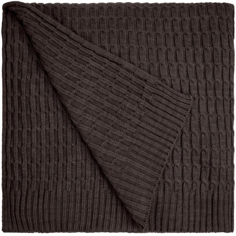 Плед Slumberland, коричневый меланж 120х170 см