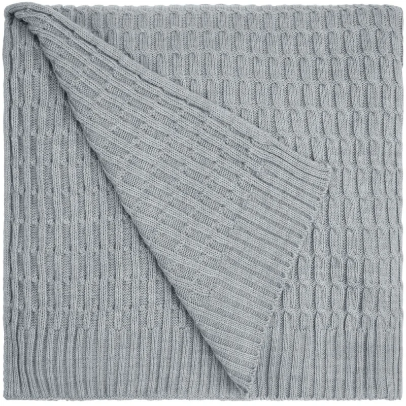 Плед Slumberland, серебристо-серый меланж 120х170 см