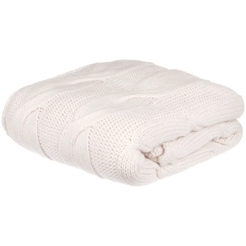 Плед Snefald, жемчужно-белый 120x180 см