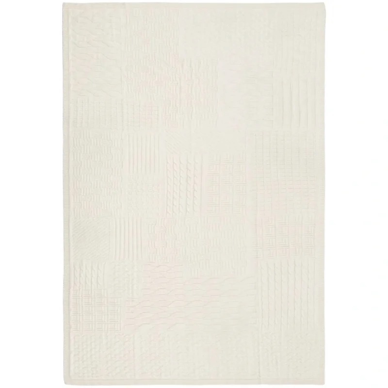 Плед Snippet, молочно-белый 120х180см