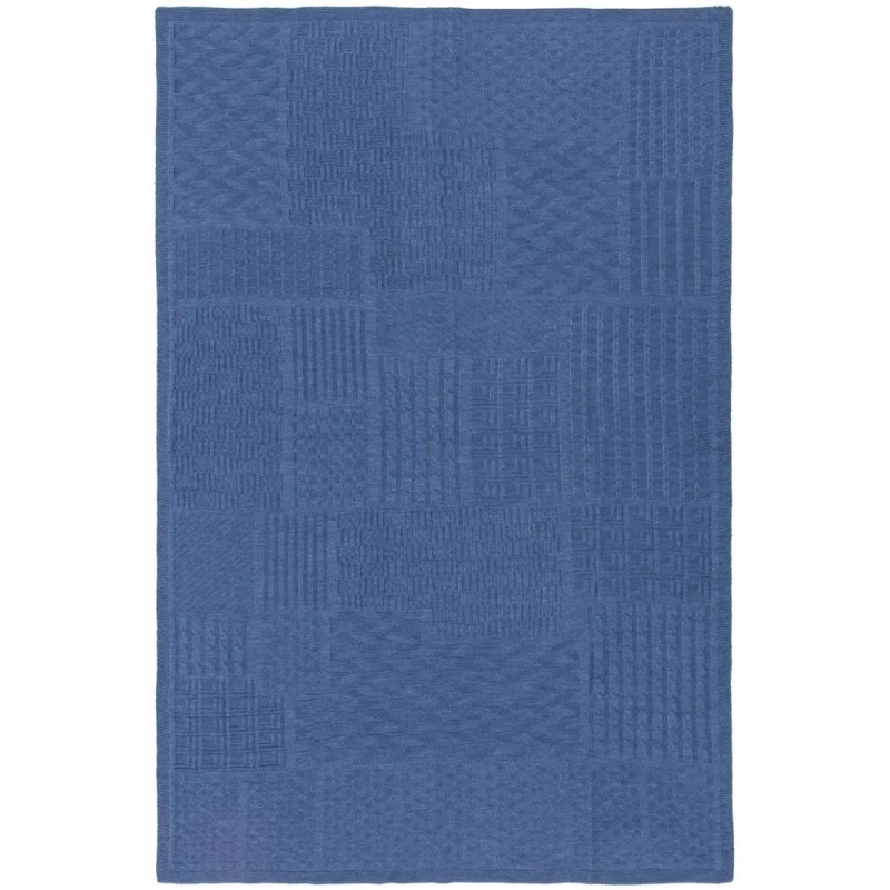 Плед Snippet, синий меланж (джинс) 120х180см