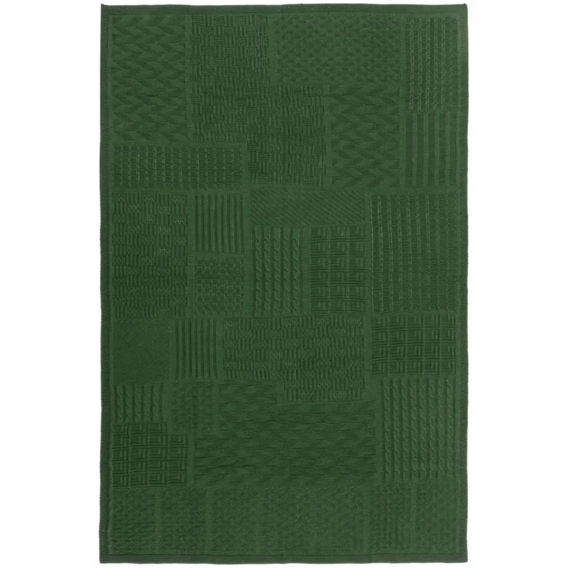 Плед Snippet, темно-зеленый