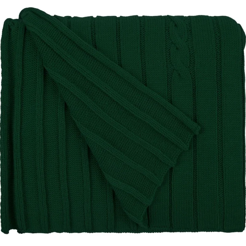 Плед Tressa, темно-зеленый 110x170 см