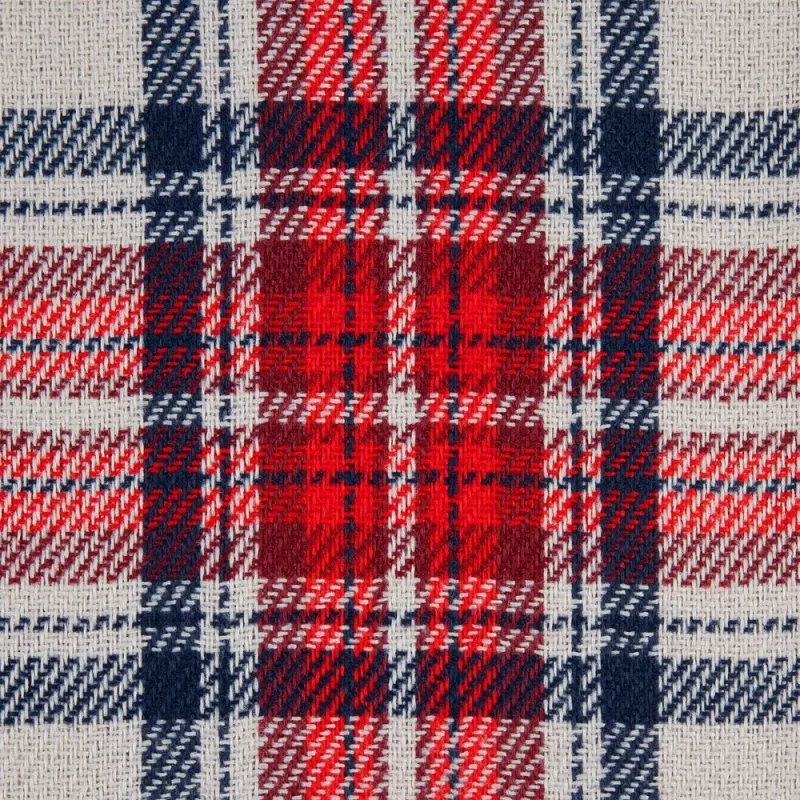 Плед «Валдай», бежевый с красным и синим 150х200 см