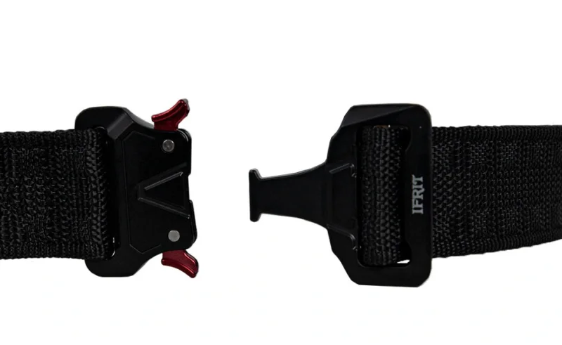 Ремень "IFRIT Tactic expedition" тактический быстросъемный черный РЕМ-640