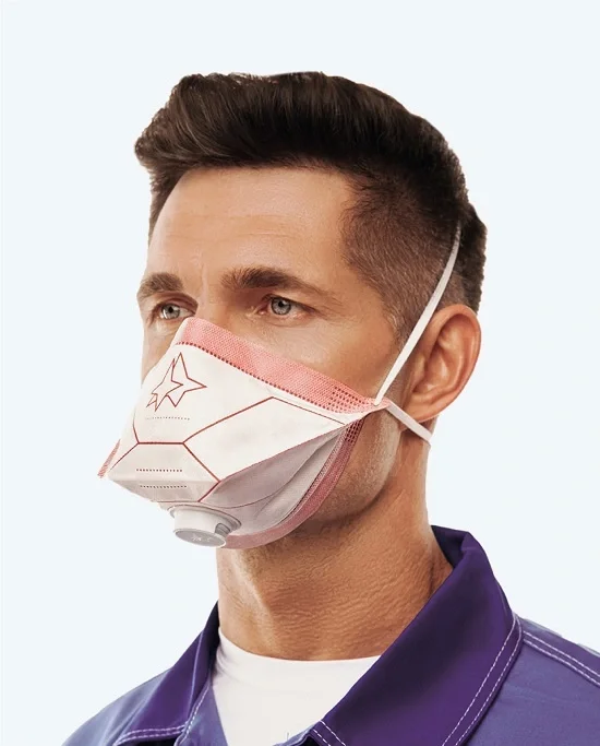 Респиратор с клапаном выдоха RK 6731 FFP3 NR D (защита от радиоактивных и канцерогенных аэрозолей)