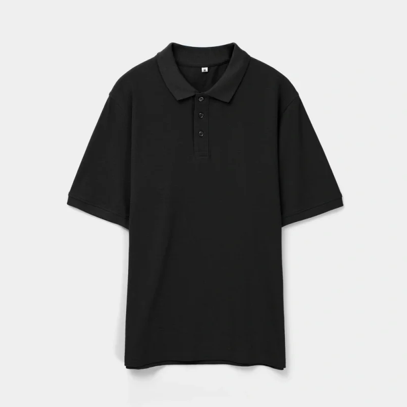 Рубашка поло унисекс Upswing, черная