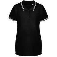 Рубашка поло женская Virma Stripes Lady, черная