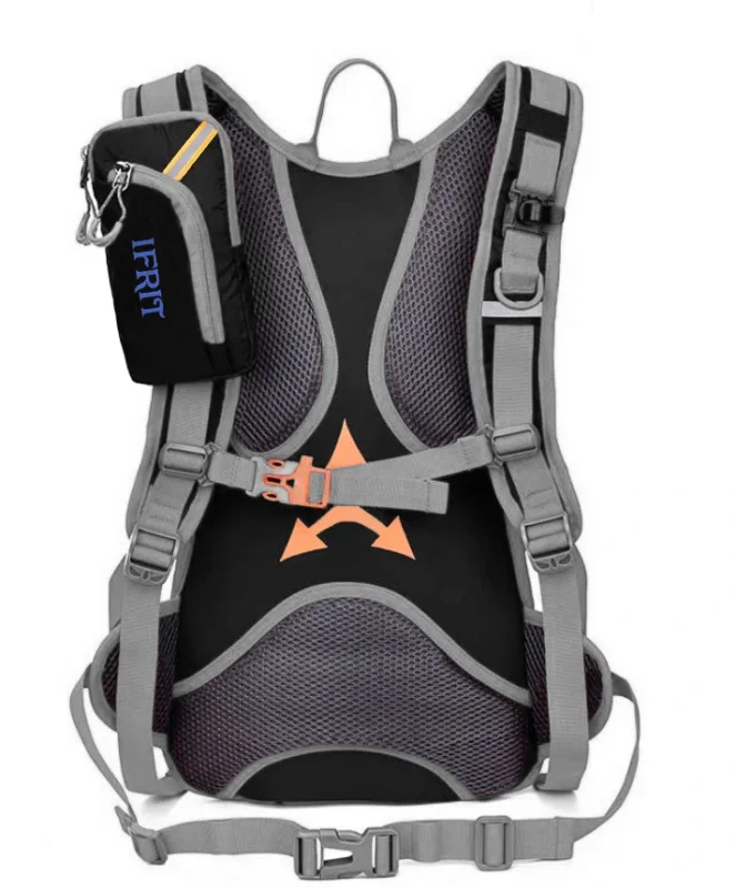 Рюкзак спортивный "IFRIT Basher" 15 л черный/серый Р-999-15/1