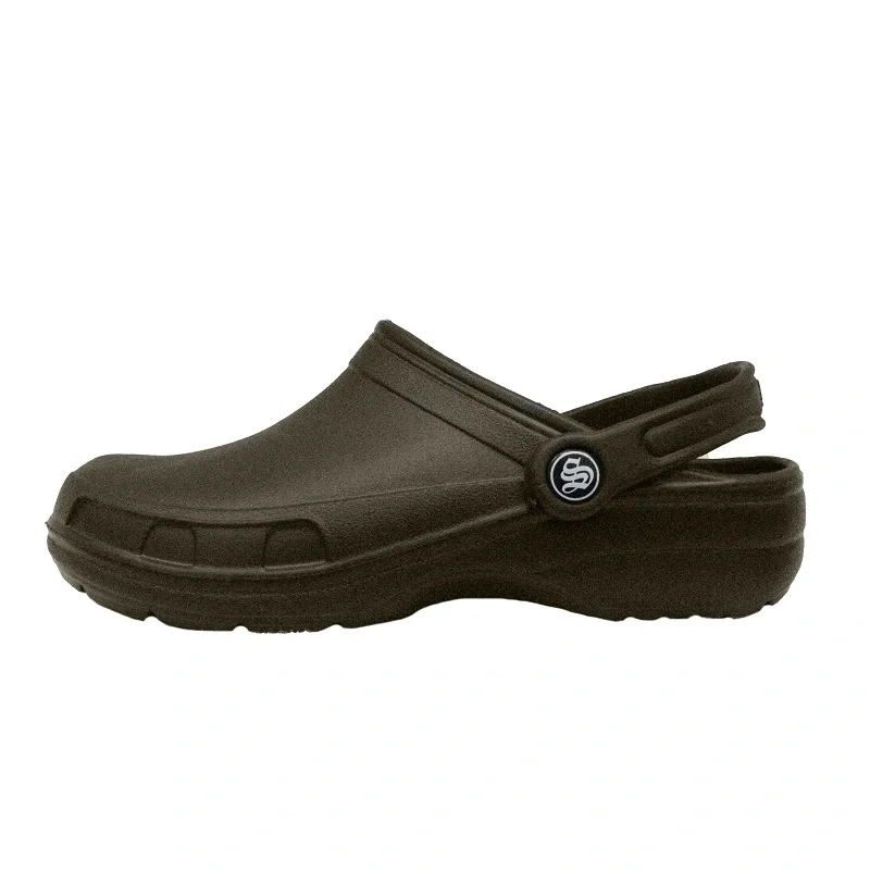 Сабо ЭВА медицинские (STEP) мужские, без перфорации, с ремешком, оливковые