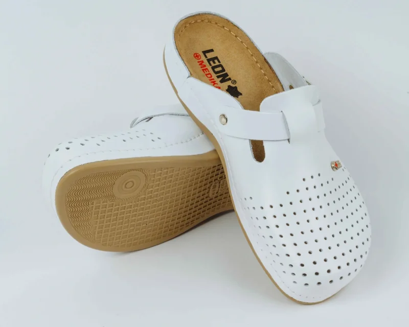 Сабо LEON ортопедические мужские MED700MW, белые