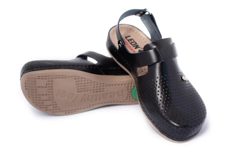 Сабо LEON ортопедические женские MED951B, черные