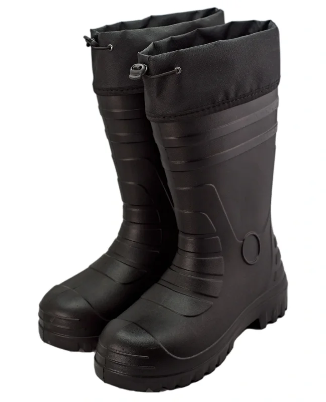 Сапоги ЭВА А100НМ (LC) мужские, с надставкой, утепленные (НТП), черные, (ассорт. короб - 8 пар)