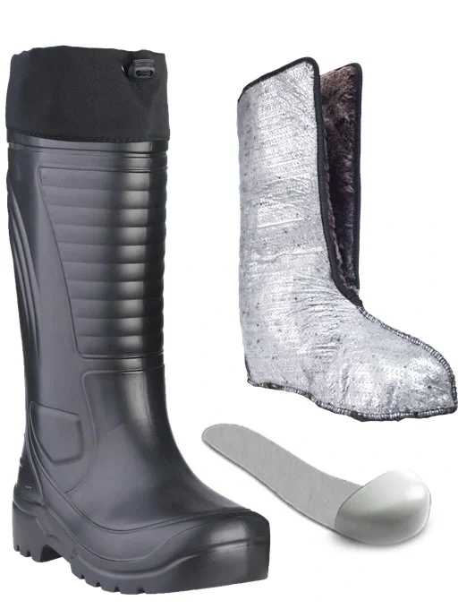 Сапоги ЭВА НОРД 150-02-3НППС (SARDONIX) мужск., с надст., подн. и стел., утепл., черные (-40°С)