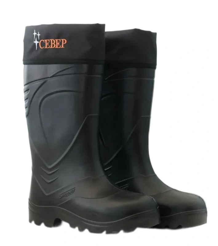 Сапоги ЭВА СЕВЕР 150-04-2Н (SARDONIX) с чулком и надставкой, черные (до -20С°)