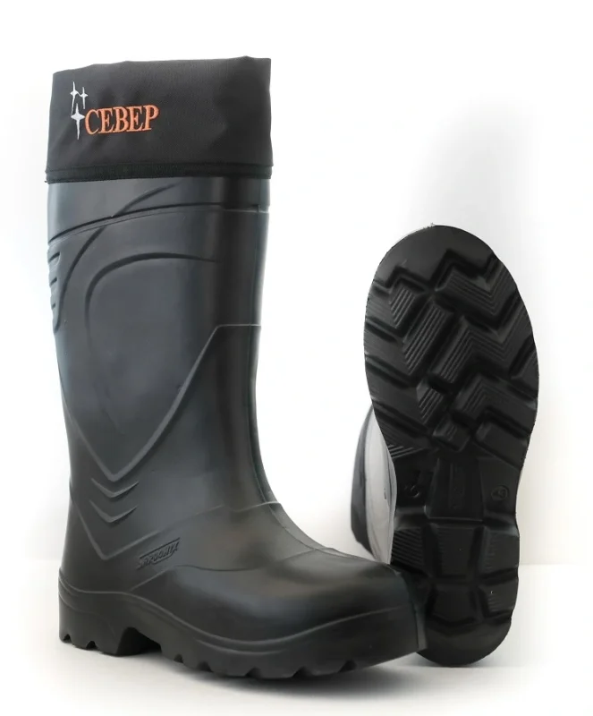 Сапоги ЭВА СЕВЕР 150-04-2Н (SARDONIX) с чулком и надставкой, черные (до -20С°)