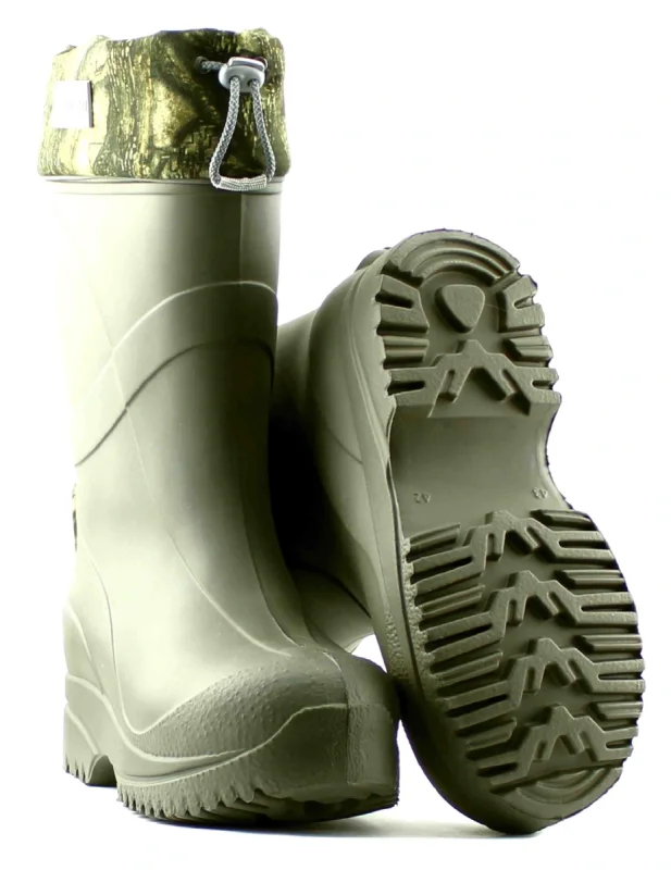 Сапоги ЭВА Д343 НУ ICE LAND (ДАРИНА) мужские,с надставкой, утепленные (вкл. чулок), оливковые (-60°)