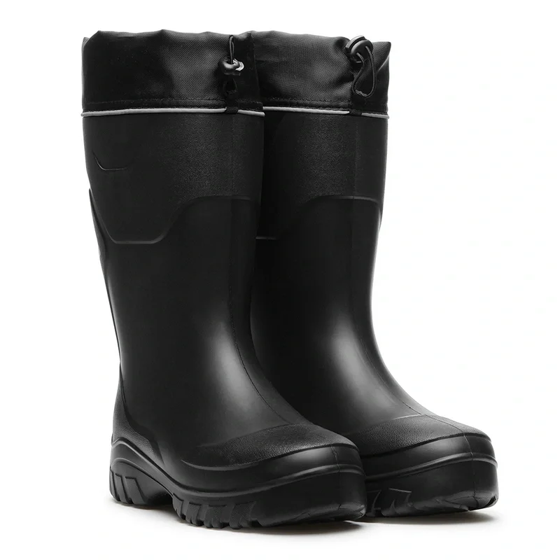 Сапоги ЭВА модель 472 НУ (ДЮНА) мужские, утепленные, с манжетой и вкл. чулком, черные