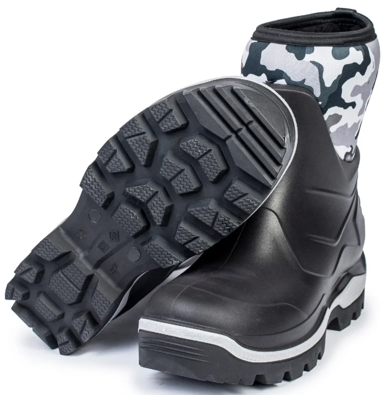 Сапоги ПУ/Нитрил С961 HARWELD MINI JAEGER (ТЗРО) мужские, утепленные, черно-белые (-35°С)