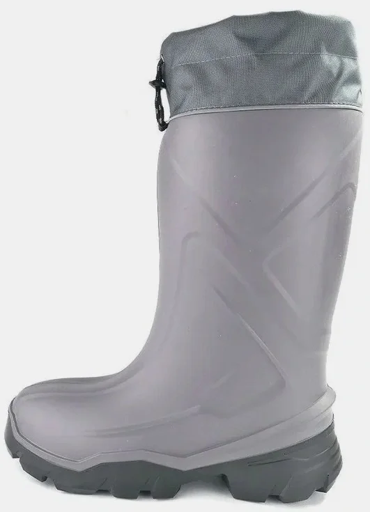 Сапоги ПУ/ПУ ПОЛЮС КПКС (БАРС) мужск., с надст., ком. под. кевл. ст., утепл., шипы, серые (–50°С)