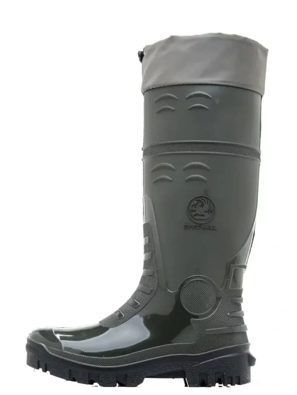 Сапоги ПВХ 179-70НУ (SPECI.ALL) мужские, с надставкой, утепленные, оливковые