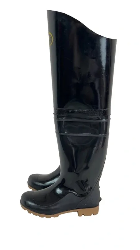 Сапоги рыбацкике ПВХ мужские "IFRIT KELPI" черные СПР-405