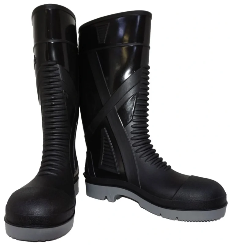 Сапоги усиленные ПВХ ЮСХП2-3803СТ ГРАНИТ (ЮНИС) комп. подносок и кевларовая стелька, черные
