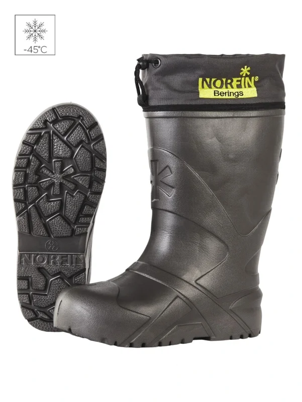 Сапоги Зим. Norfin Berings с манжетой антрацит -45°С EVA