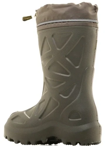 Сапожки ЭВА 490НУ (KAURY) детские, с надставкой, утепленные, оливковые