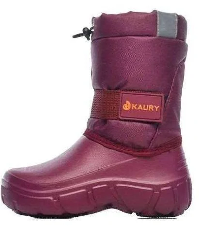 Сапожки ЭВА 613УТР (KAURY) детские, утепленные, бордовые