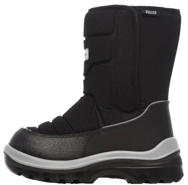 Сапожки ПУ ЛАМА 653 (KAURY) детские, утепленные, черные