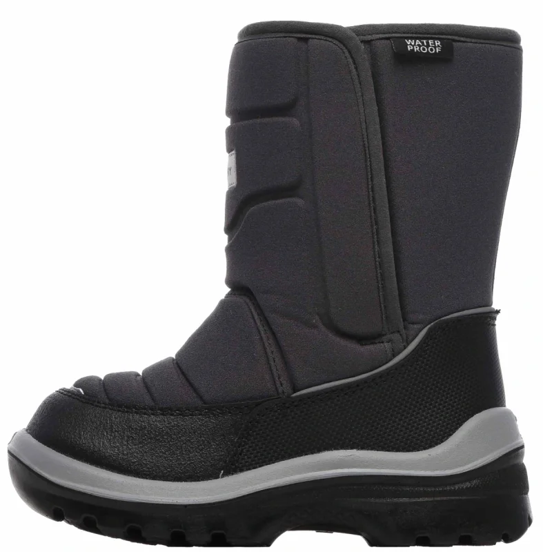 Сапожки ПУ ЛАМА 653 (KAURY) детские, утепленные, серые