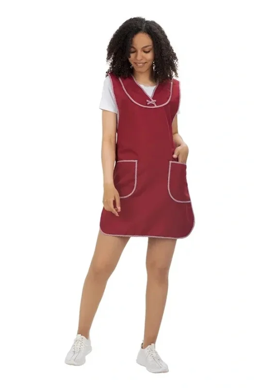 Сарафан для продавцов бордовый "Ксанти", тк. Габардин РАСПРОДАЖА 20%