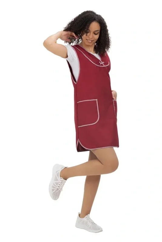Сарафан для продавцов бордовый "Ксанти", тк. Габардин РАСПРОДАЖА 20%