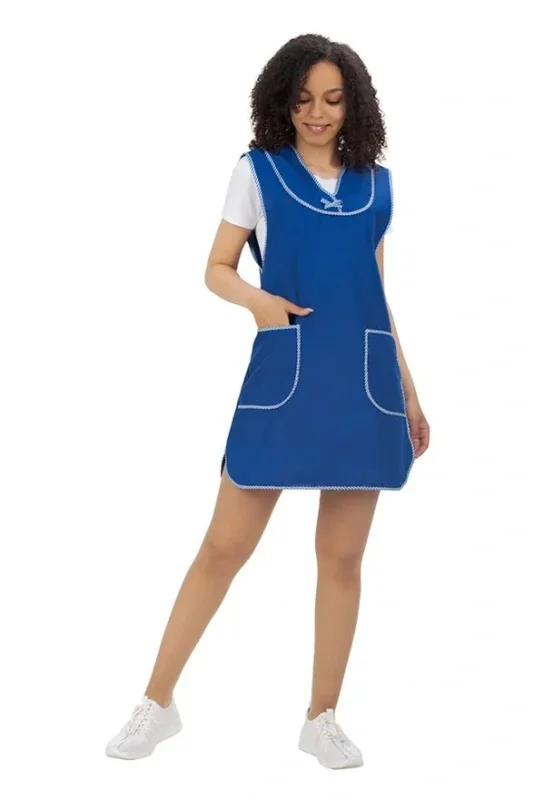 Сарафан для продавцов синий "Ксанти", тк. Габардин РАСПРОДАЖА 20%