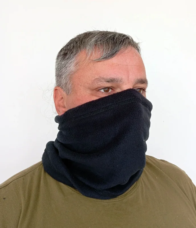 Шапка-шарф флисовая (пл. 280 г/м2) черная