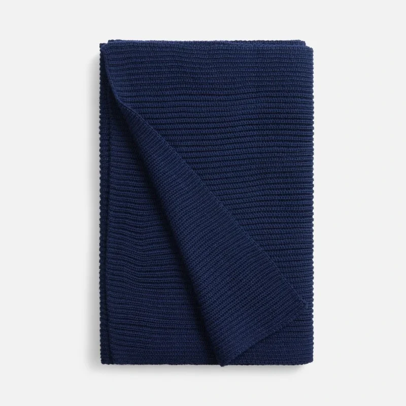 Шарф Nobilis Mono, темно-синий