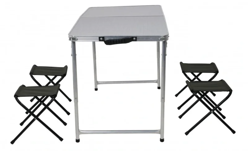 Стол складной "Kahil" 60*120 + 4 табурета МКТ-202