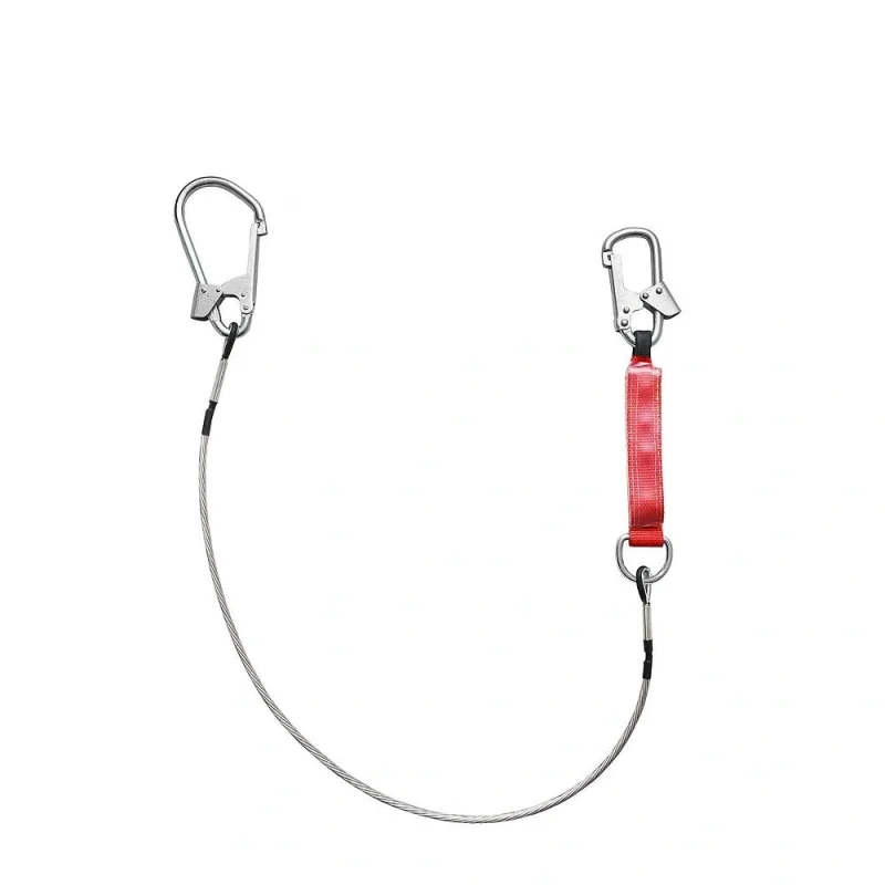 Строп из стального троса "ВОСТОК" с двумя карабинами и амортизатором тип аБ (1,5 м)