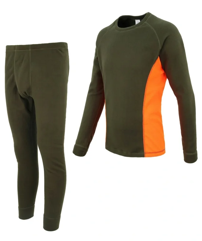 Термобелье "IFRIT Antarctic" флис 220 г/м, цвет хаки/оранжевый ТБ-015