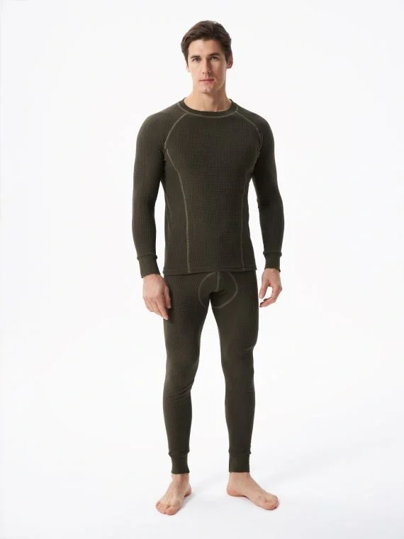 Термобельё перфорированное (фуфайка. кальсоны) Hobo Pro DryWarm стрейч-флис хаки