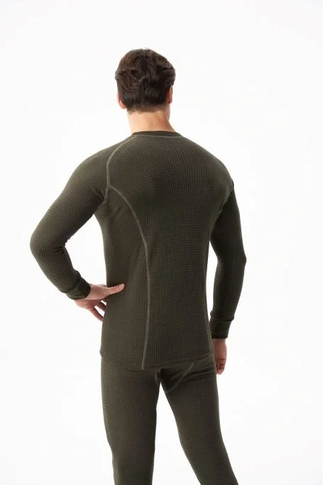 Термобельё перфорированное (фуфайка. кальсоны) Hobo Pro DryWarm стрейч-флис хаки