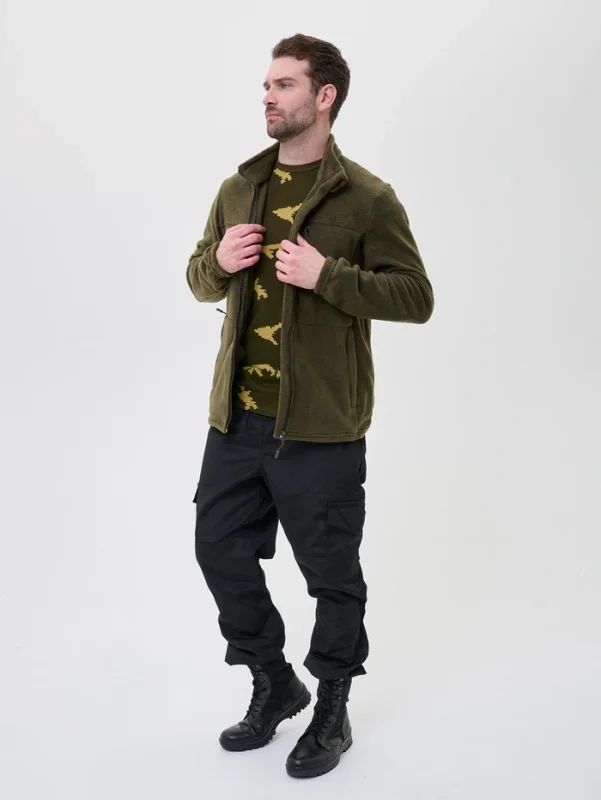 Толстовка C2MC0201, Флис, цвет Темно-оливковый