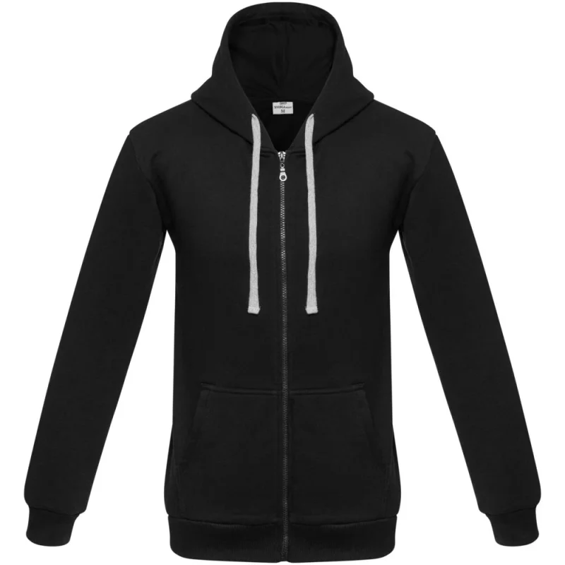 Толстовка на молнии с капюшоном Unit Siverga Heavy, черная