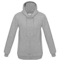 Толстовка на молнии с капюшоном Unit Siverga Heavy, серый меланж