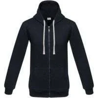 Толстовка на молнии с капюшоном Unit Siverga Heavy, темно-синяя