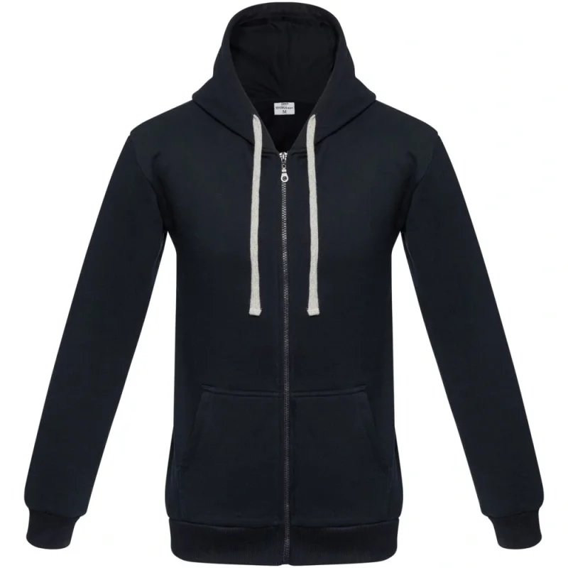 Толстовка на молнии с капюшоном Unit Siverga Heavy, темно-синяя